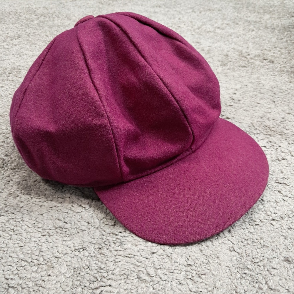 Burgundy Newsboy Cap Soft 8 Panel Baker Boy Cabbie Hat One Size H57‎